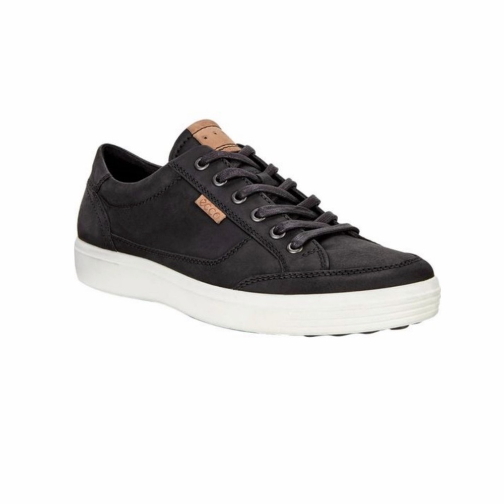 NWT Ecco Men's Black and White Sneakers